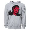 Icon Unisex Lightweight Loopback Terry Full-Zip Hooded Sweatshirt Thumbnail