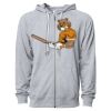 Icon Unisex Lightweight Loopback Terry Full-Zip Hooded Sweatshirt Thumbnail
