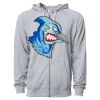 Icon Unisex Lightweight Loopback Terry Full-Zip Hooded Sweatshirt Thumbnail