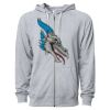 Icon Unisex Lightweight Loopback Terry Full-Zip Hooded Sweatshirt Thumbnail