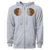 Icon Unisex Lightweight Loopback Terry Full-Zip Hooded Sweatshirt Thumbnail