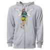 Icon Unisex Lightweight Loopback Terry Full-Zip Hooded Sweatshirt Thumbnail