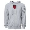 Icon Unisex Lightweight Loopback Terry Full-Zip Hooded Sweatshirt Thumbnail