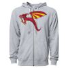 Icon Unisex Lightweight Loopback Terry Full-Zip Hooded Sweatshirt Thumbnail