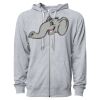 Icon Unisex Lightweight Loopback Terry Full-Zip Hooded Sweatshirt Thumbnail