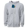 Icon Unisex Lightweight Loopback Terry Full-Zip Hooded Sweatshirt Thumbnail