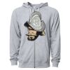 Icon Unisex Lightweight Loopback Terry Full-Zip Hooded Sweatshirt Thumbnail