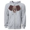Icon Unisex Lightweight Loopback Terry Full-Zip Hooded Sweatshirt Thumbnail