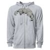 Icon Unisex Lightweight Loopback Terry Full-Zip Hooded Sweatshirt Thumbnail