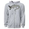Icon Unisex Lightweight Loopback Terry Full-Zip Hooded Sweatshirt Thumbnail