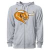 Icon Unisex Lightweight Loopback Terry Full-Zip Hooded Sweatshirt Thumbnail