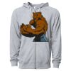 Icon Unisex Lightweight Loopback Terry Full-Zip Hooded Sweatshirt Thumbnail