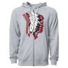 Icon Unisex Lightweight Loopback Terry Full-Zip Hooded Sweatshirt Thumbnail