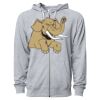 Icon Unisex Lightweight Loopback Terry Full-Zip Hooded Sweatshirt Thumbnail