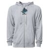 Icon Unisex Lightweight Loopback Terry Full-Zip Hooded Sweatshirt Thumbnail