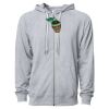 Icon Unisex Lightweight Loopback Terry Full-Zip Hooded Sweatshirt Thumbnail