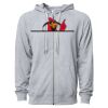 Icon Unisex Lightweight Loopback Terry Full-Zip Hooded Sweatshirt Thumbnail