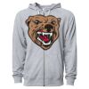 Icon Unisex Lightweight Loopback Terry Full-Zip Hooded Sweatshirt Thumbnail