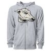 Icon Unisex Lightweight Loopback Terry Full-Zip Hooded Sweatshirt Thumbnail