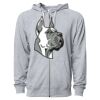 Icon Unisex Lightweight Loopback Terry Full-Zip Hooded Sweatshirt Thumbnail