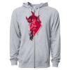 Icon Unisex Lightweight Loopback Terry Full-Zip Hooded Sweatshirt Thumbnail