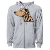 Icon Unisex Lightweight Loopback Terry Full-Zip Hooded Sweatshirt Thumbnail