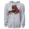 Icon Unisex Lightweight Loopback Terry Full-Zip Hooded Sweatshirt Thumbnail