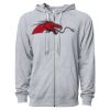 Icon Unisex Lightweight Loopback Terry Full-Zip Hooded Sweatshirt Thumbnail