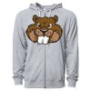 Icon Unisex Lightweight Loopback Terry Full-Zip Hooded Sweatshirt Thumbnail