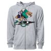 Icon Unisex Lightweight Loopback Terry Full-Zip Hooded Sweatshirt Thumbnail