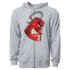 Icon Unisex Lightweight Loopback Terry Full-Zip Hooded Sweatshirt Thumbnail