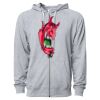 Icon Unisex Lightweight Loopback Terry Full-Zip Hooded Sweatshirt Thumbnail