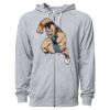 Icon Unisex Lightweight Loopback Terry Full-Zip Hooded Sweatshirt Thumbnail
