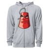 Icon Unisex Lightweight Loopback Terry Full-Zip Hooded Sweatshirt Thumbnail