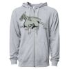 Icon Unisex Lightweight Loopback Terry Full-Zip Hooded Sweatshirt Thumbnail