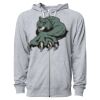 Icon Unisex Lightweight Loopback Terry Full-Zip Hooded Sweatshirt Thumbnail