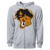 Icon Unisex Lightweight Loopback Terry Full-Zip Hooded Sweatshirt Thumbnail