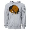 Icon Unisex Lightweight Loopback Terry Full-Zip Hooded Sweatshirt Thumbnail