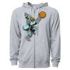 Icon Unisex Lightweight Loopback Terry Full-Zip Hooded Sweatshirt Thumbnail