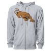 Icon Unisex Lightweight Loopback Terry Full-Zip Hooded Sweatshirt Thumbnail