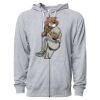 Icon Unisex Lightweight Loopback Terry Full-Zip Hooded Sweatshirt Thumbnail