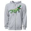 Icon Unisex Lightweight Loopback Terry Full-Zip Hooded Sweatshirt Thumbnail