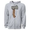 Icon Unisex Lightweight Loopback Terry Full-Zip Hooded Sweatshirt Thumbnail