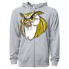 Icon Unisex Lightweight Loopback Terry Full-Zip Hooded Sweatshirt Thumbnail