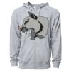 Icon Unisex Lightweight Loopback Terry Full-Zip Hooded Sweatshirt Thumbnail