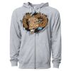 Icon Unisex Lightweight Loopback Terry Full-Zip Hooded Sweatshirt Thumbnail