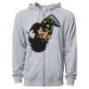 Icon Unisex Lightweight Loopback Terry Full-Zip Hooded Sweatshirt Thumbnail