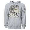 Icon Unisex Lightweight Loopback Terry Full-Zip Hooded Sweatshirt Thumbnail