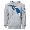 Icon Unisex Lightweight Loopback Terry Full-Zip Hooded Sweatshirt Thumbnail
