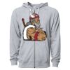 Icon Unisex Lightweight Loopback Terry Full-Zip Hooded Sweatshirt Thumbnail